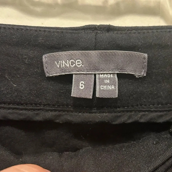 Vince The Italy Ponte Ankle Zipper‎ Ponte Skinny Pants in Black size 6 - Picture 7 of 11